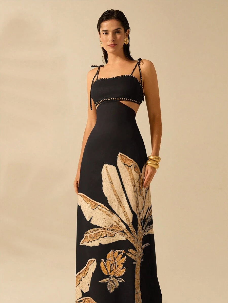 Vestido Palma Dorada