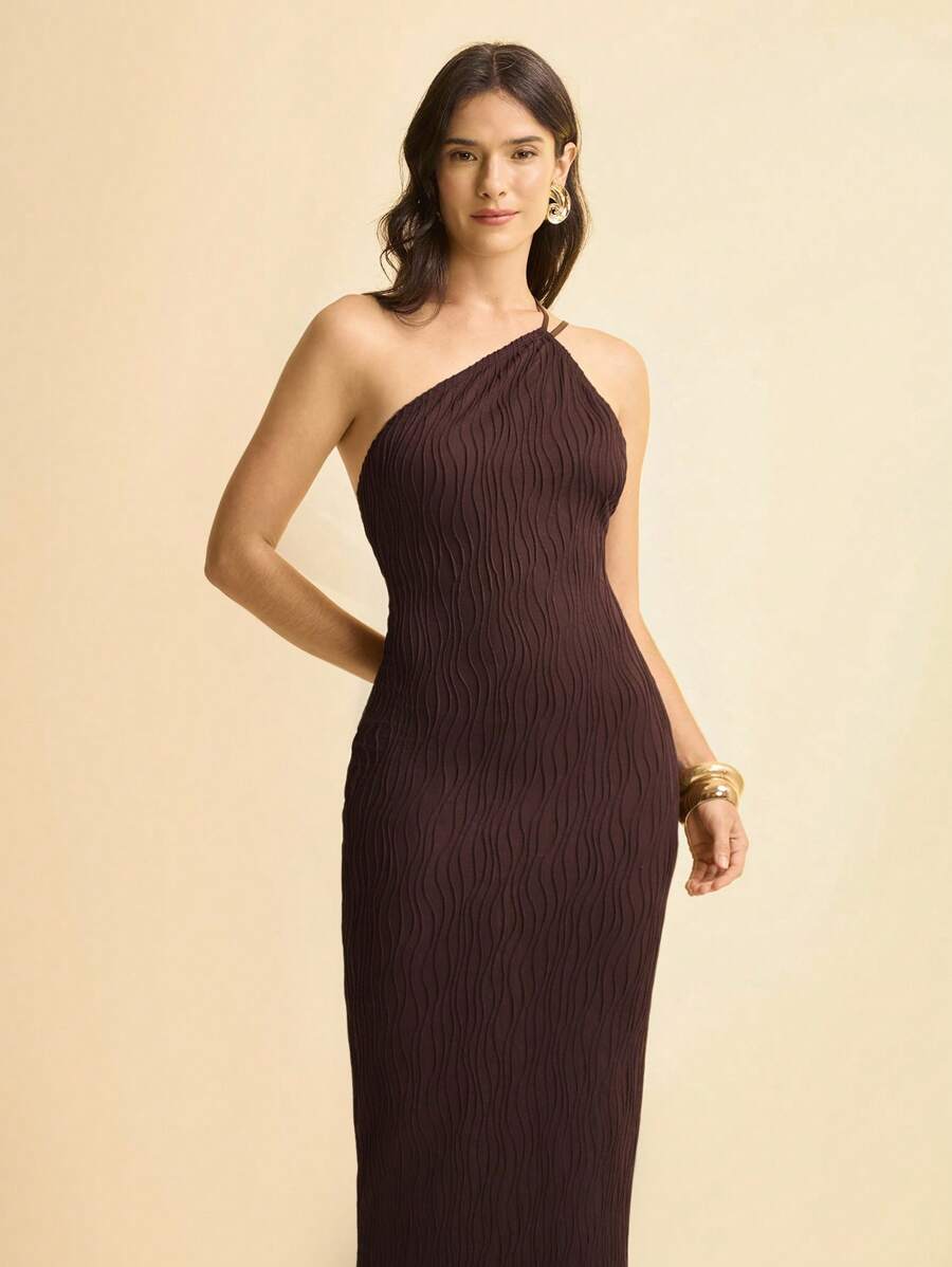 Vestido Ondas Cacao