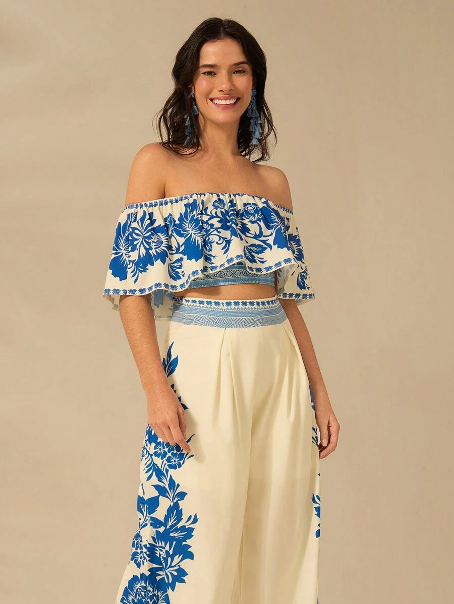 Pantalón Pantacourt “Azul Mar”