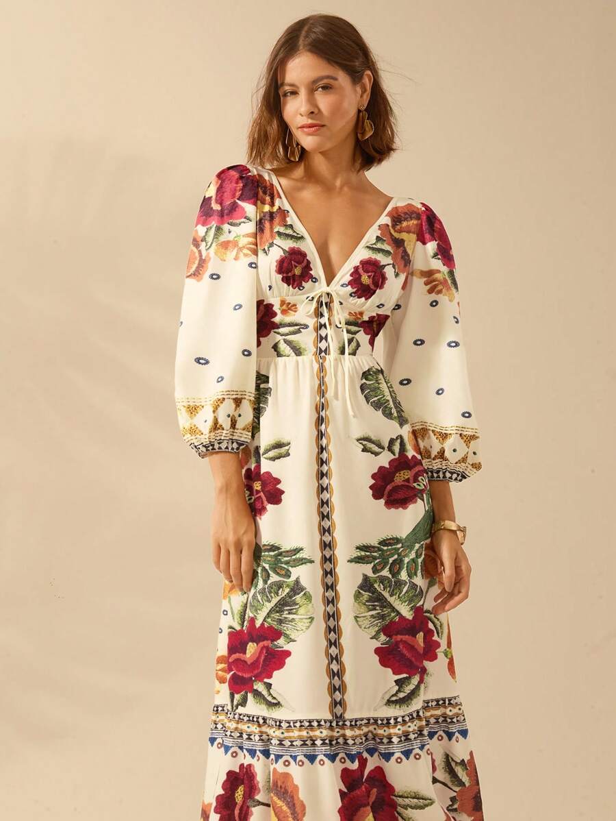 Vestido Flor Blanca Firenze