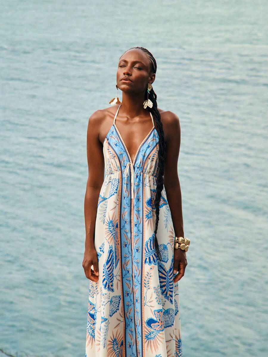 Vestido Largo Portofino Azul