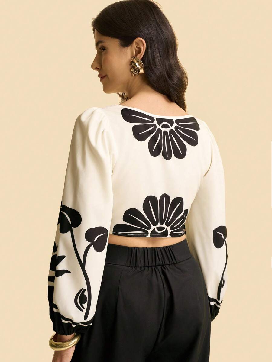 Top Flores Ébano