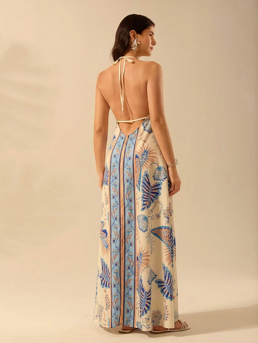 Vestido Largo Portofino Azul