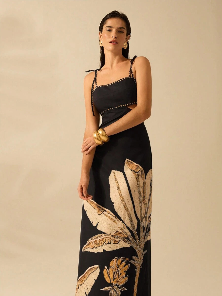 Vestido Palma Dorada