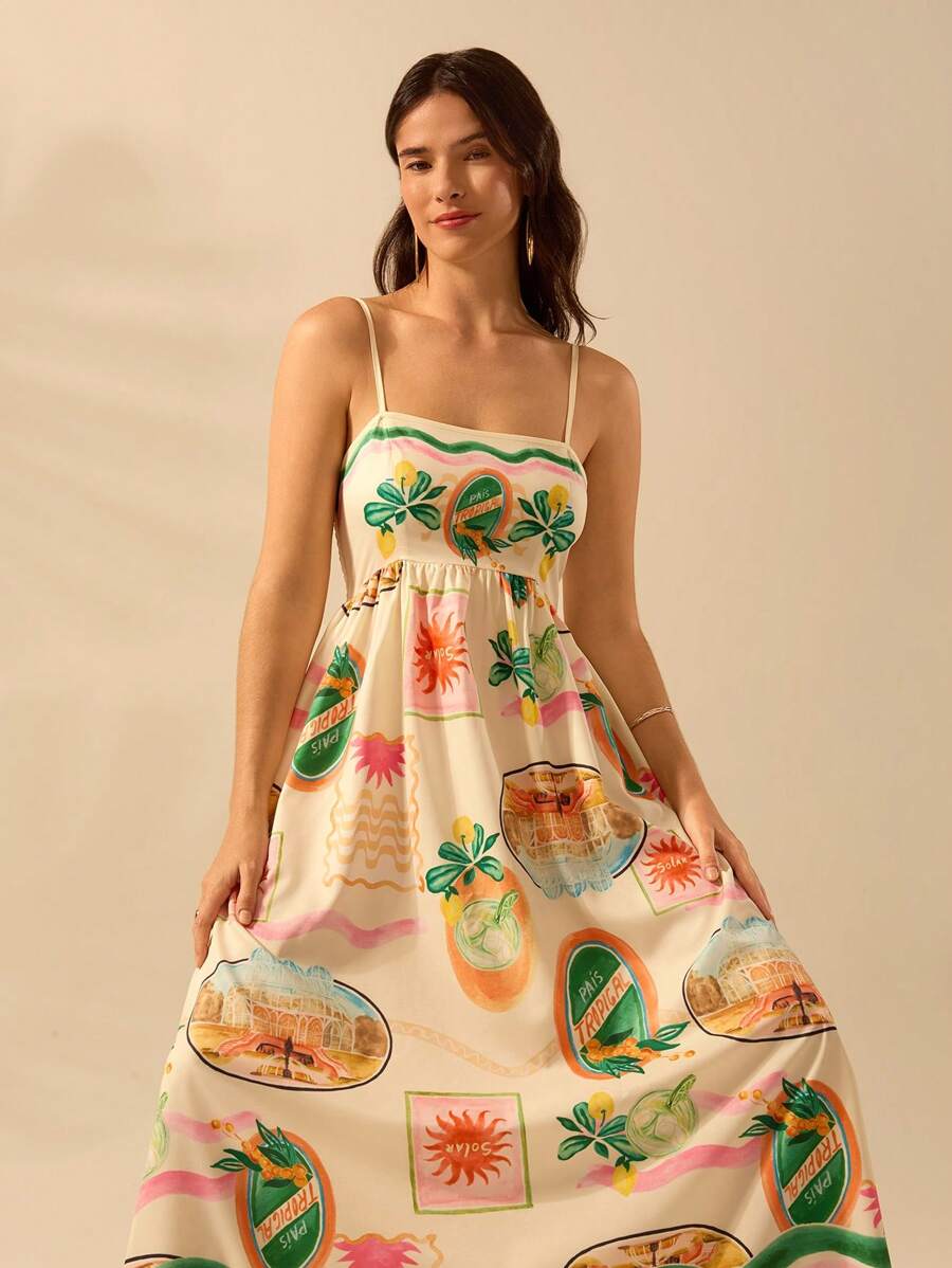 Vestido Largo Citrus Mediterráneo