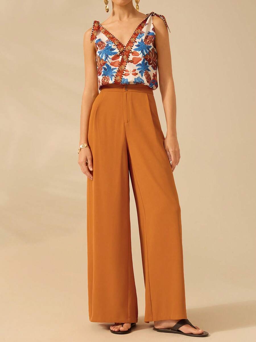 Pantalón Ancho Boho "Naranja"
