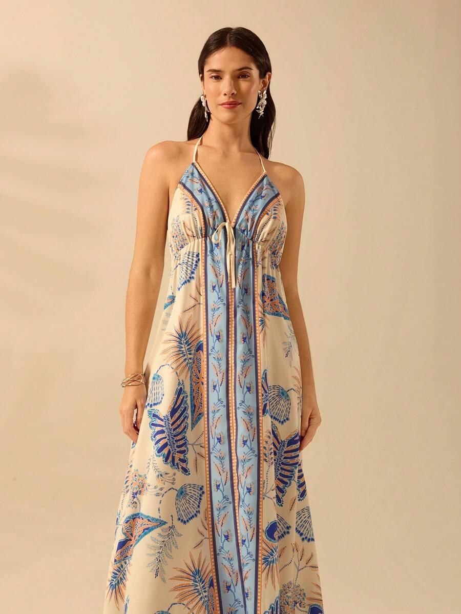 Vestido Largo Portofino Azul