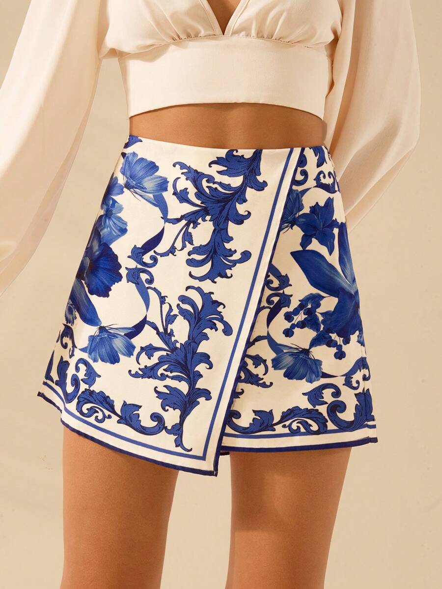 Short Porcelana Azul