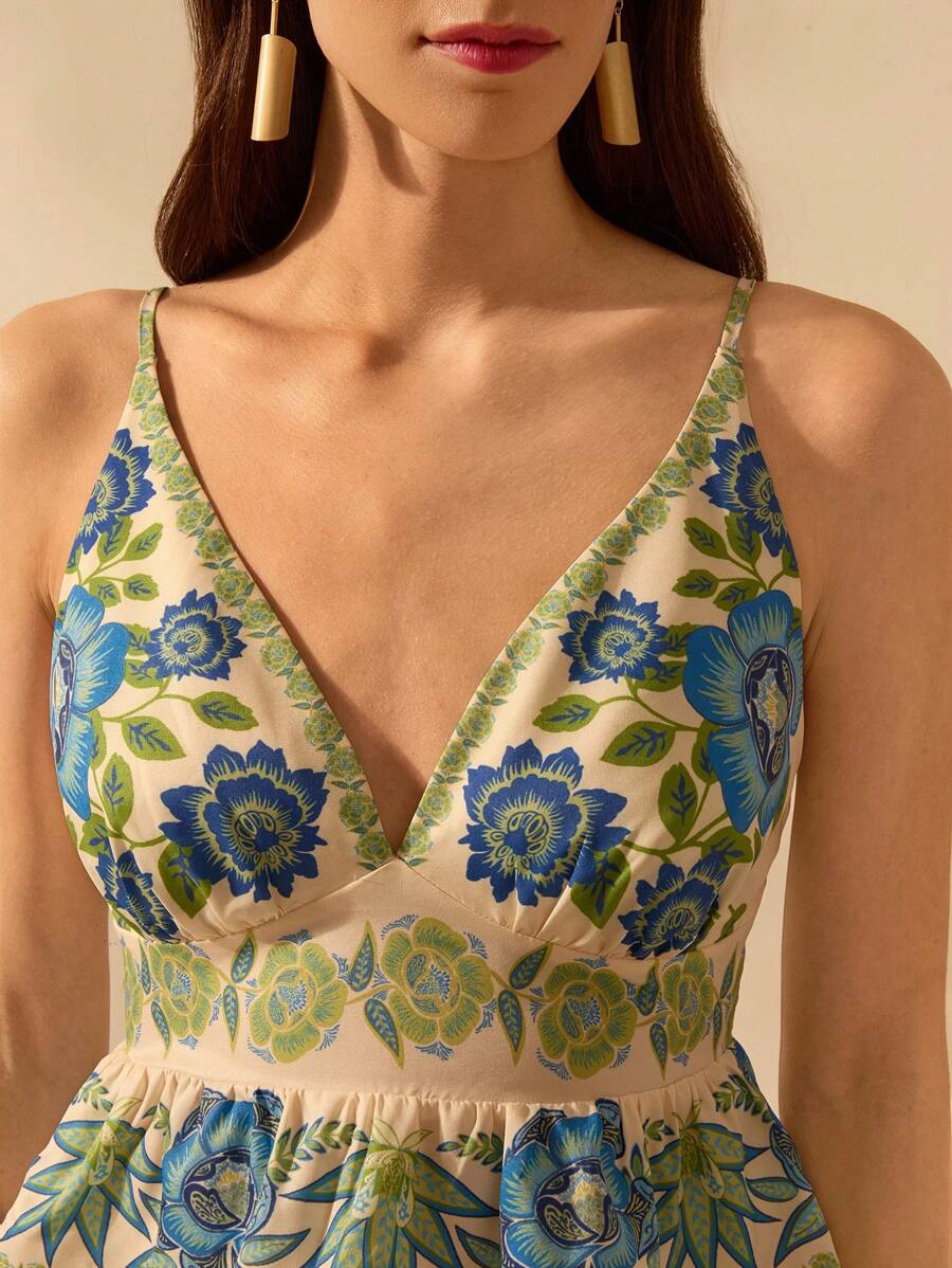 Top Cropped Boho Escote