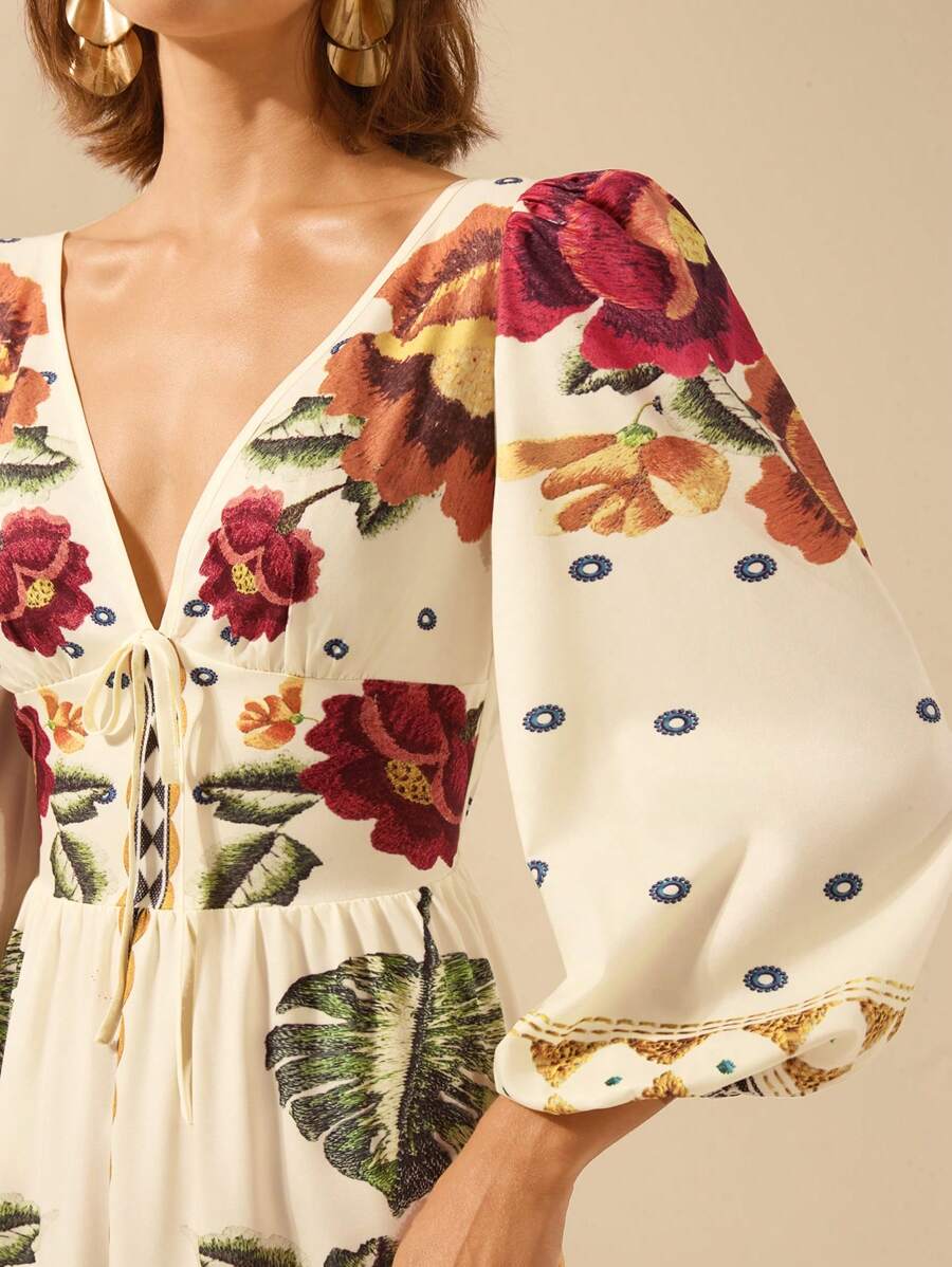 Vestido Flor Blanca Firenze