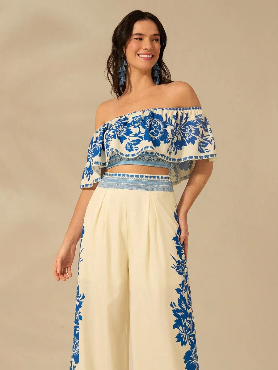 Pantalón Pantacourt “Azul Mar”