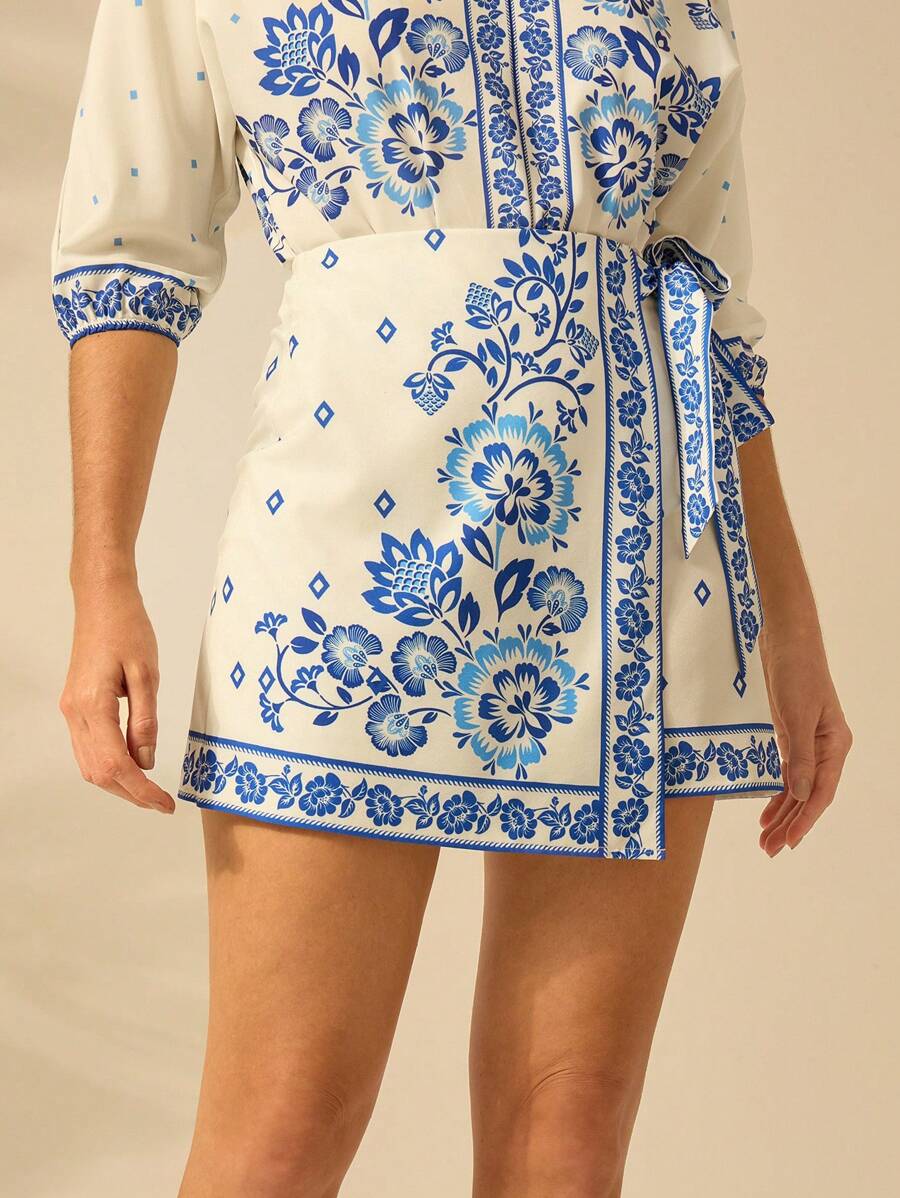 Falda Amalfi Azul