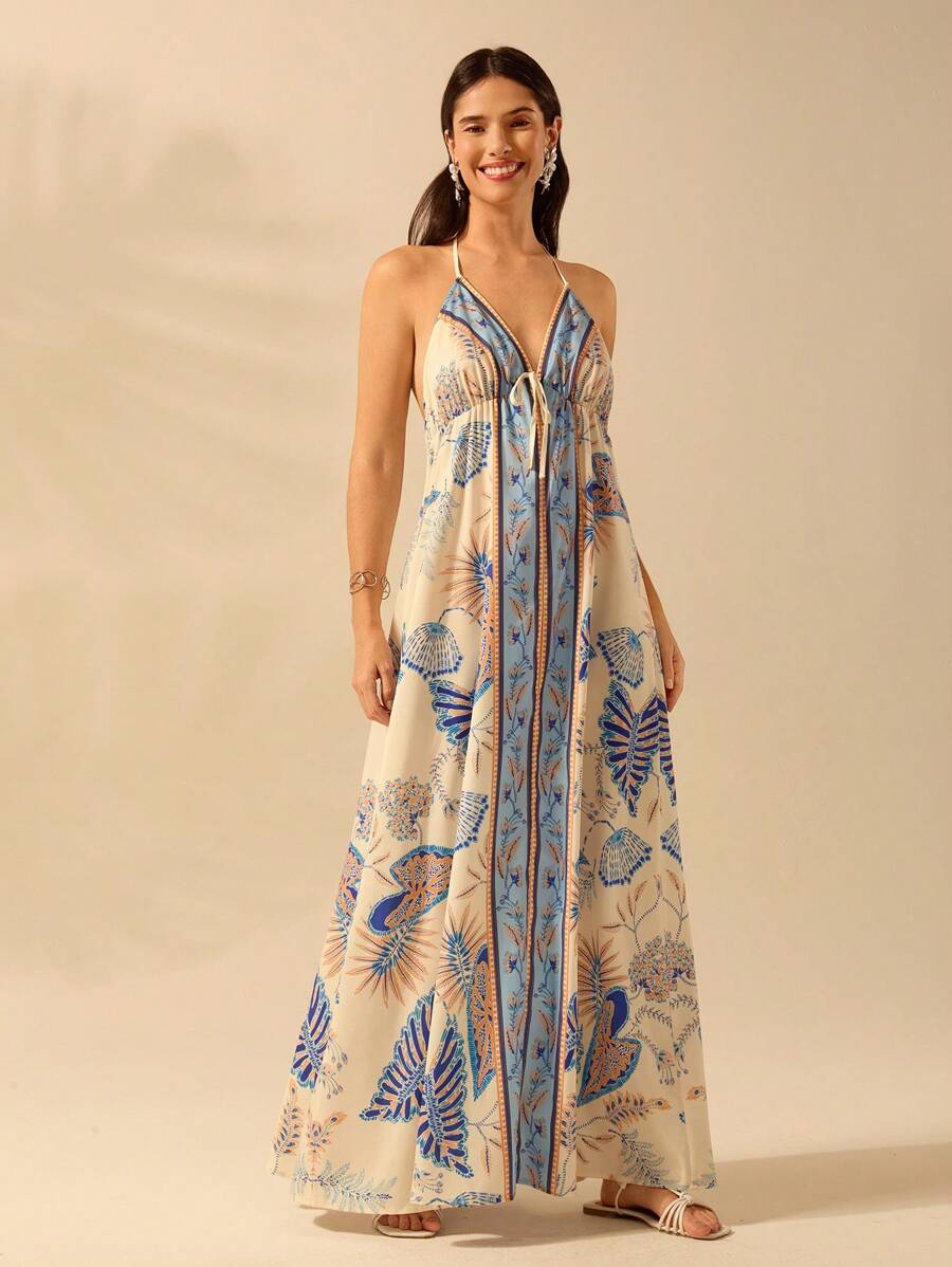 Vestido Largo Portofino Azul