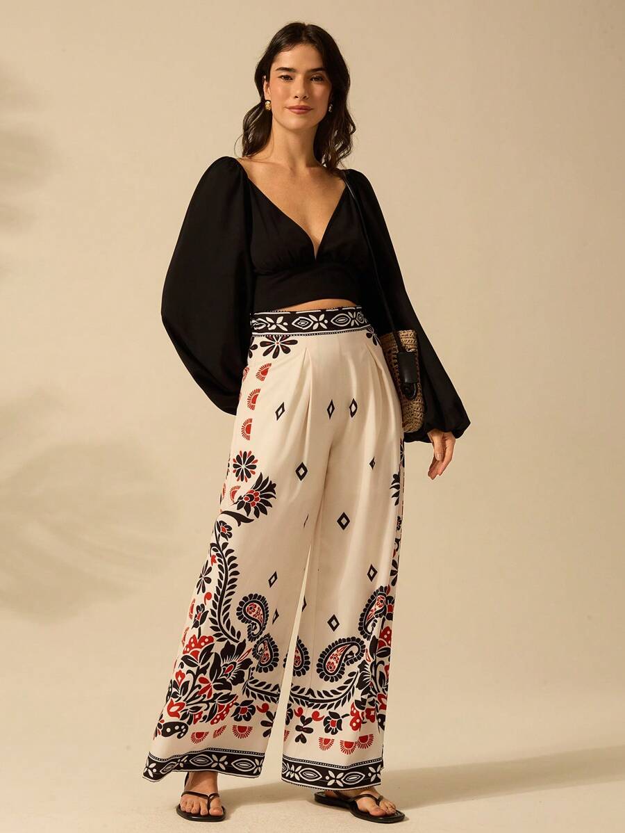 Pantalón Palazzo Tropical