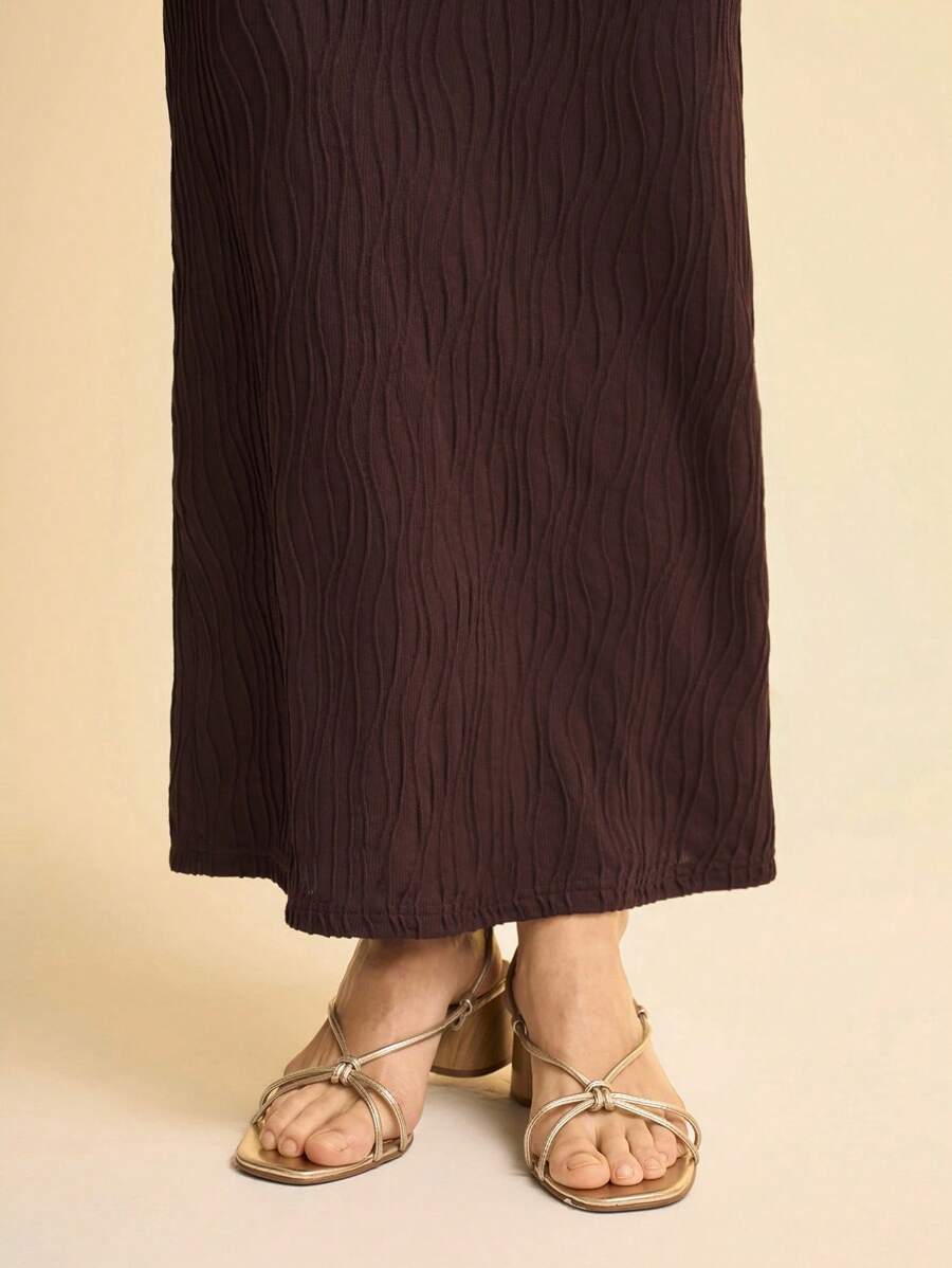 Vestido Ondas Cacao