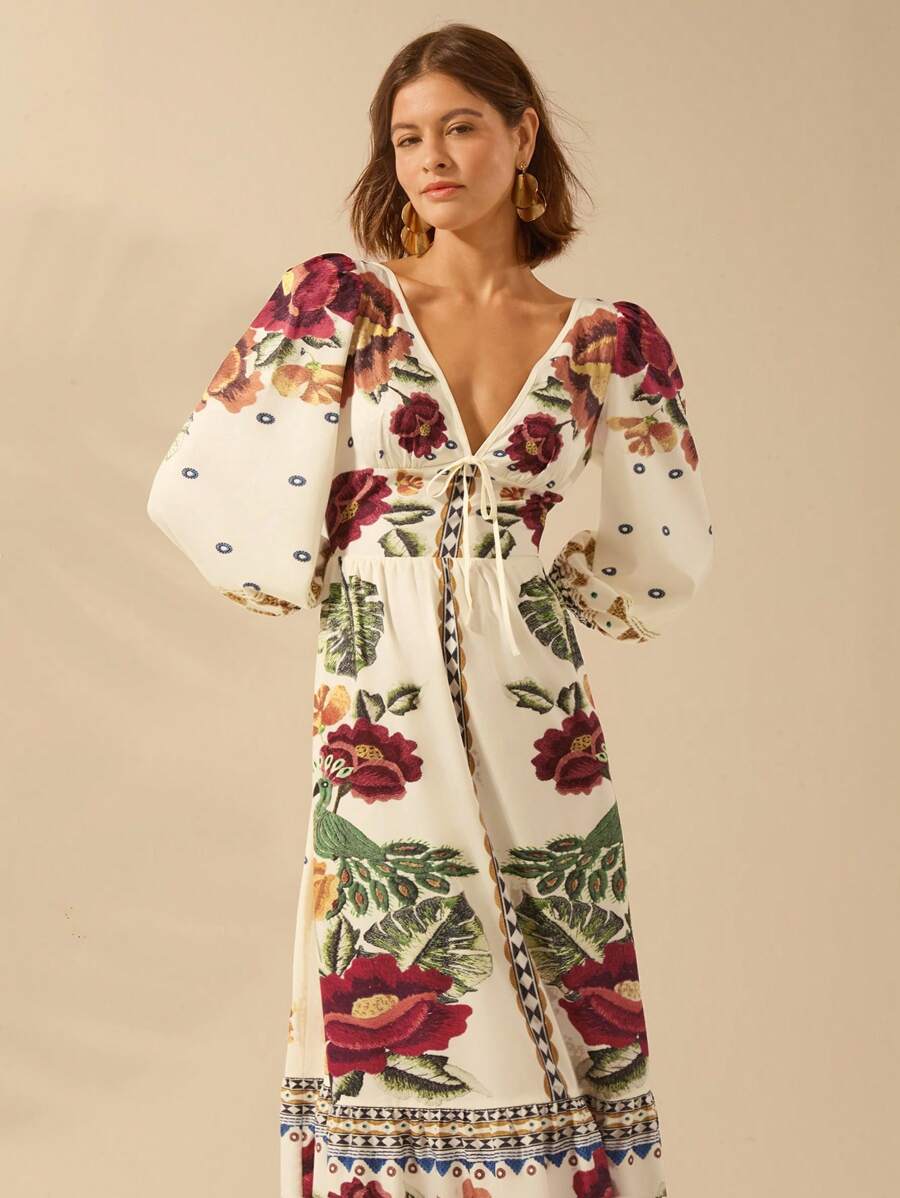 Vestido Flor Blanca Firenze